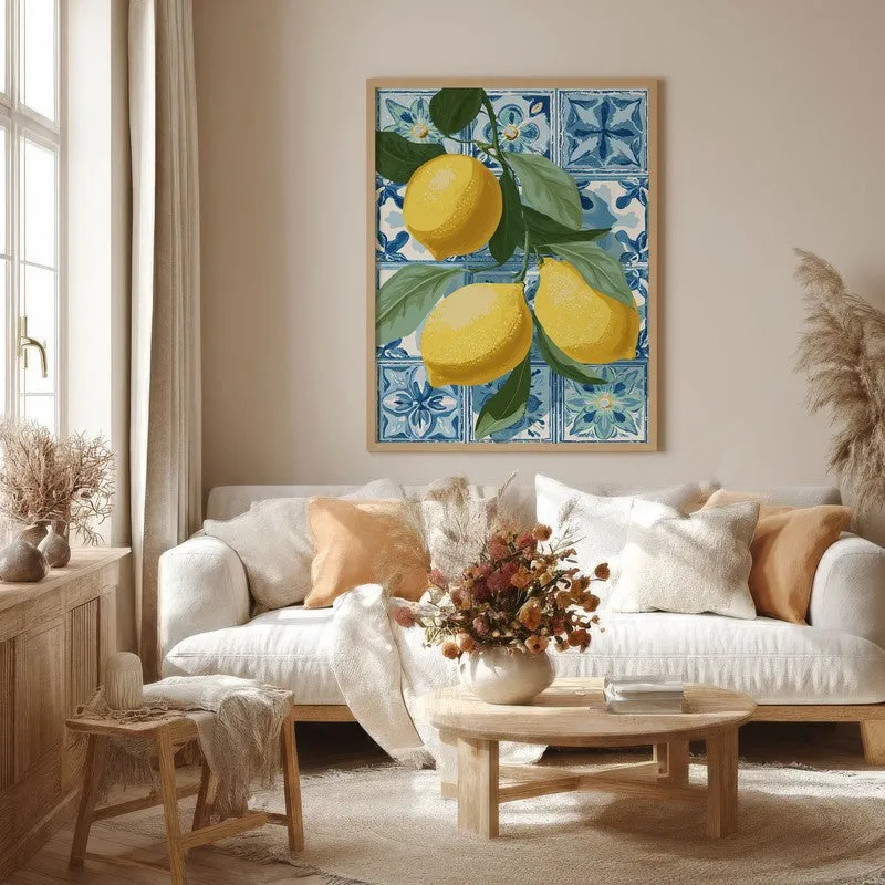 Golden Zest Canvas Wall Painting - Brown Frame media 4