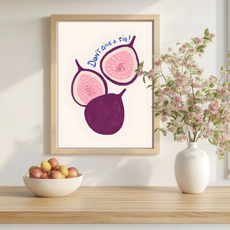 Fresh Fig Archival Canvas Wall Art - Brown media 1