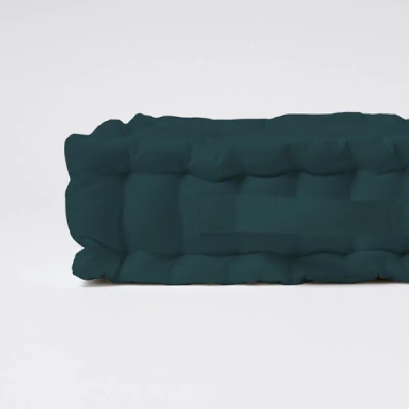 Marlon Cotton Floor Cushion (Botanical Green) - Set Of Two media 9