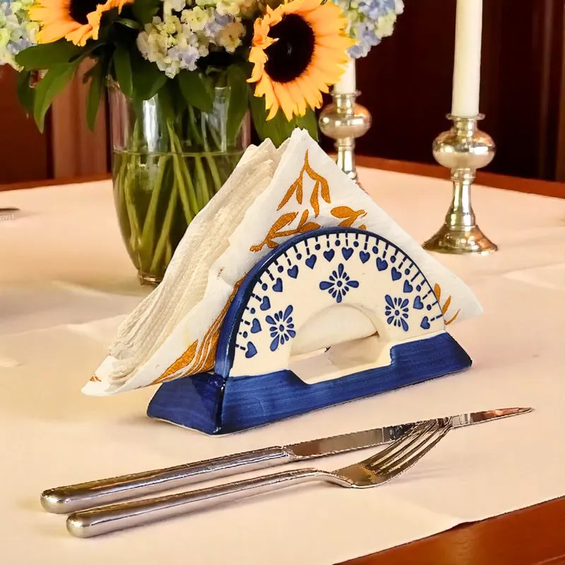 Ambar Ceramic Tissue Holder - Blue media 1