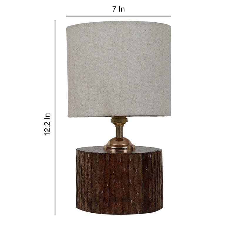 Sandiera Dori Fabric Table Lamp - Beige,Brown media 5
