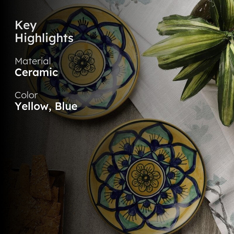 Mindful Mandala Quarter Plate - Set Of Two media 2