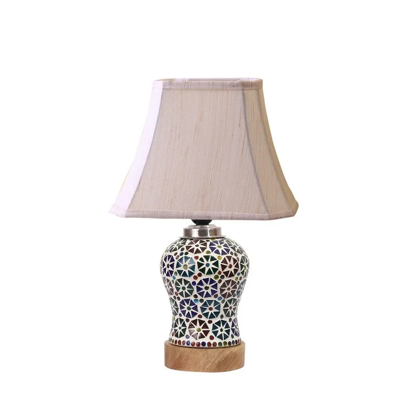 Astrona Square Wooden Table Lamp - Multicolor media 5
