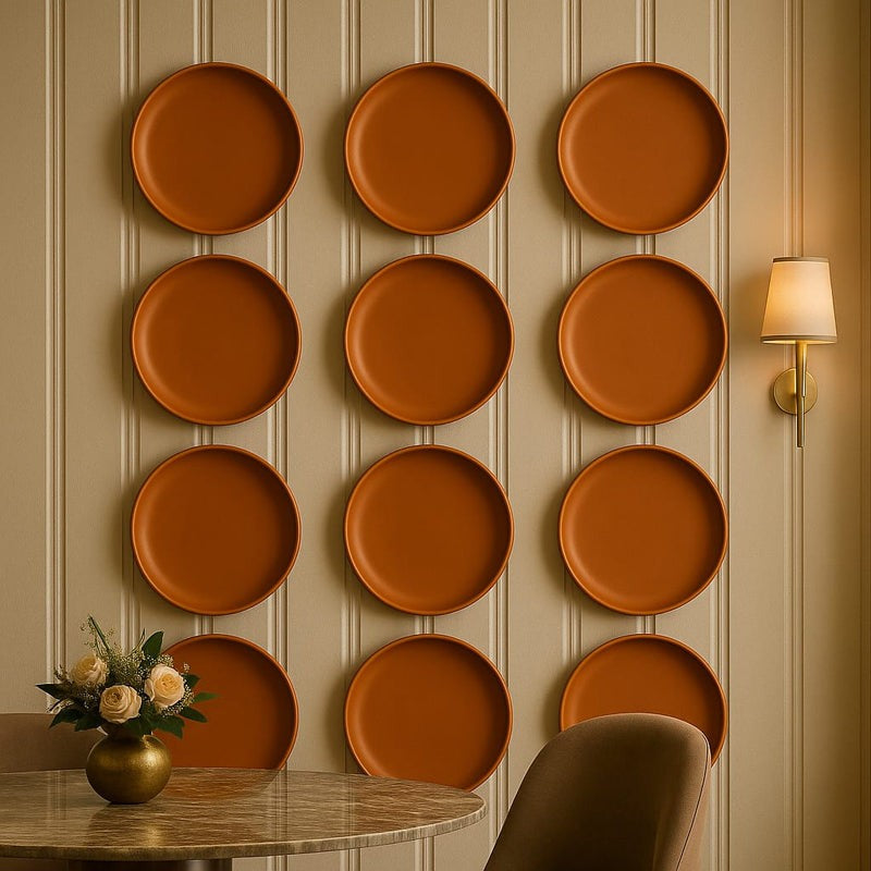 Terrya Handcrafted Terracotta Wall Plate - Set Of Twelve media 5