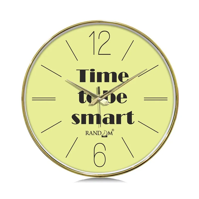 Time To Be Smart Round Analog Wall Clock - Green media 3