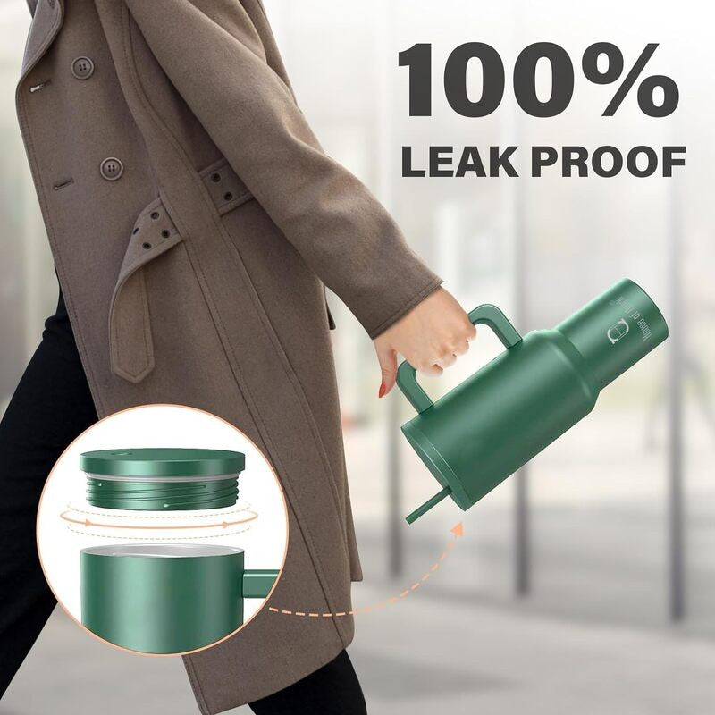 Hydra Boost Stainless Steel Tumbler (1200 ML) - Dark Green image 6