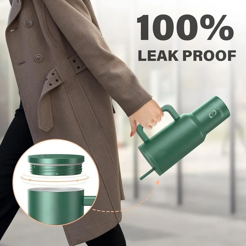 Hydra Boost Stainless Steel Tumbler (1200 ML) - Dark Green media 6