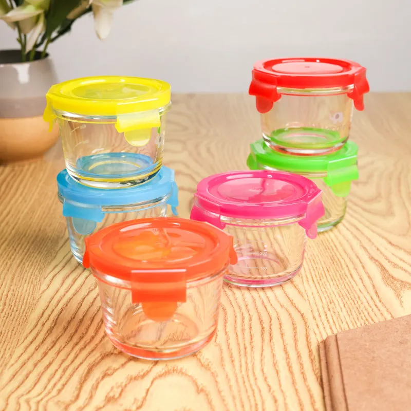 Zyra Glass Storage Container(120 mL Each) - Set Of Six media 3
