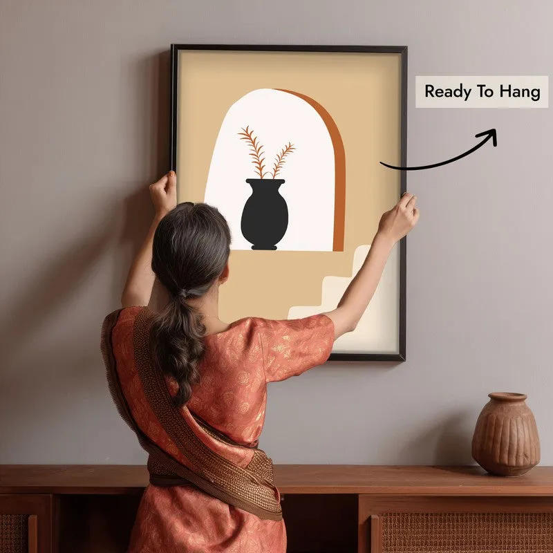 Sunlit Alcove Canvas Wall Painting With Black Frame media 6