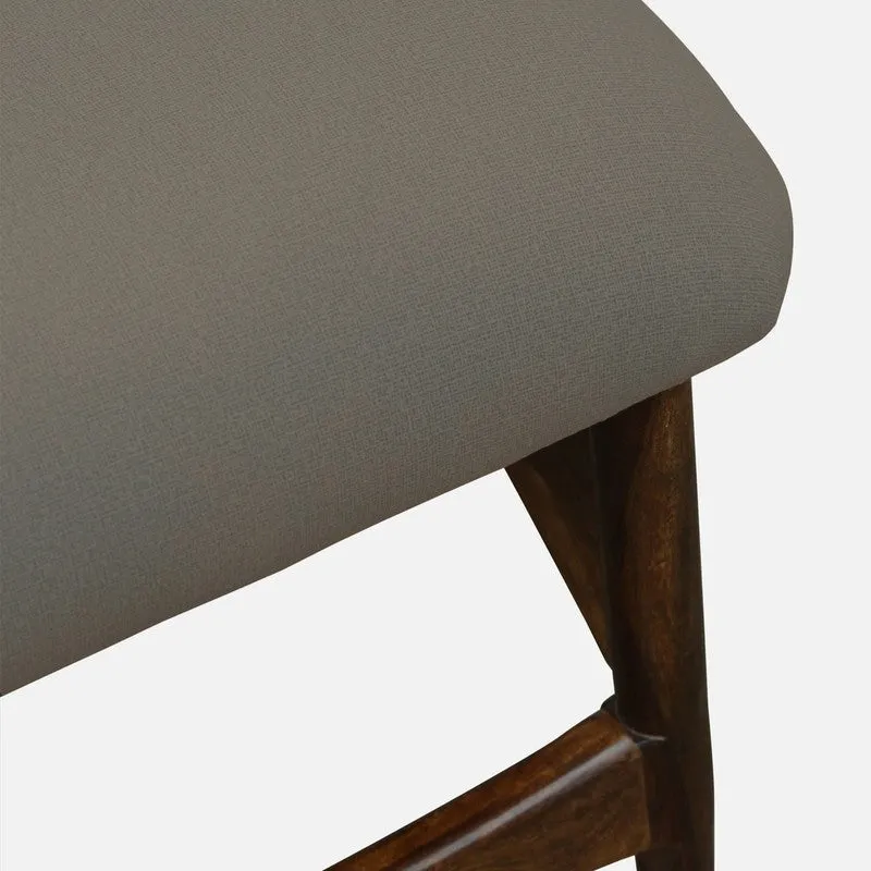 Racknest Rose Wood Accent Chair - Grey media 9