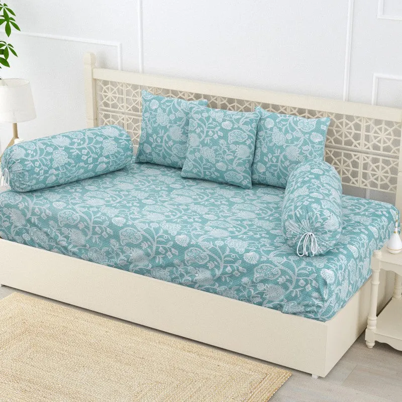 Clairona Ethnic Cotton Diwan Set - Six Piece Set media 1