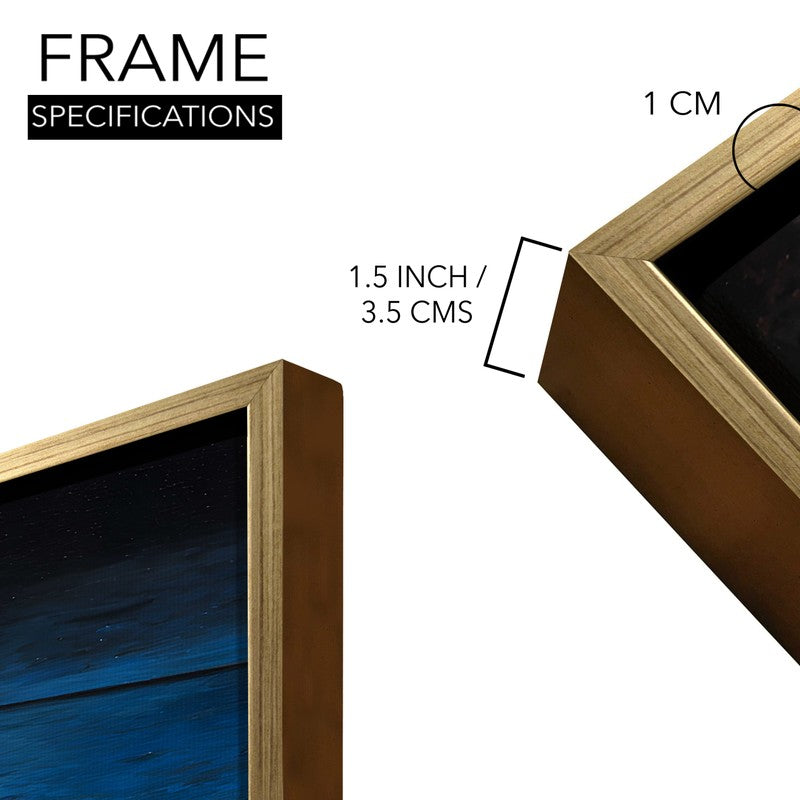 Nightfall Jazz Canvas Wall Painting With Frame media 8