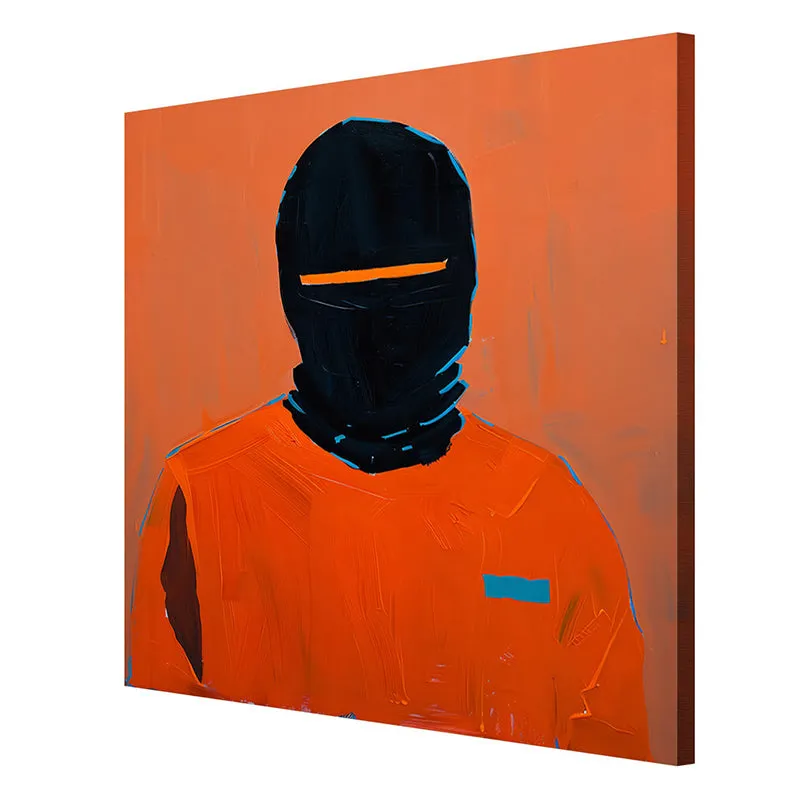 Mysterious Masked Man Wall Painting media 6