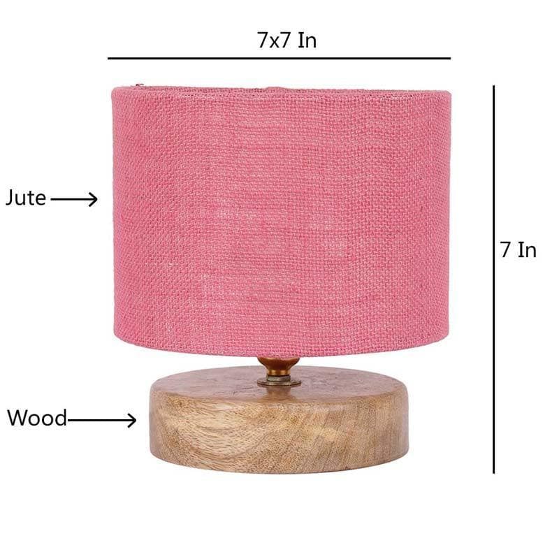 Dum Dum Fabric Table Lamp - Pink,Brown media 7