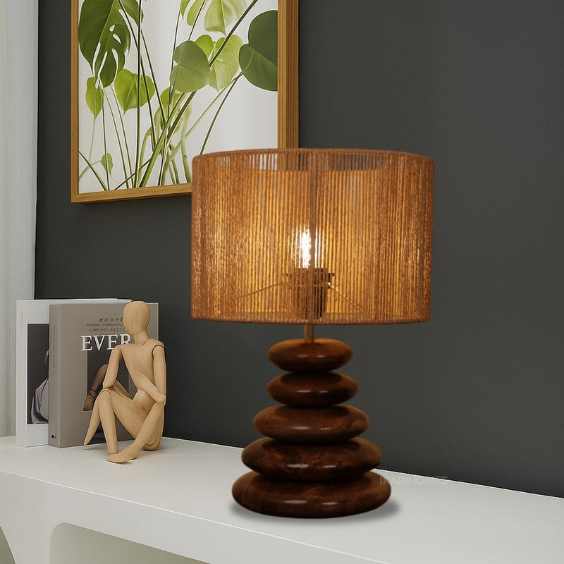 Pebble Mango Wood Table Lamp media 9