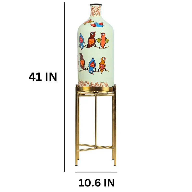 Chirp Dance Decorative Hand Painted Floor Lamp media 5