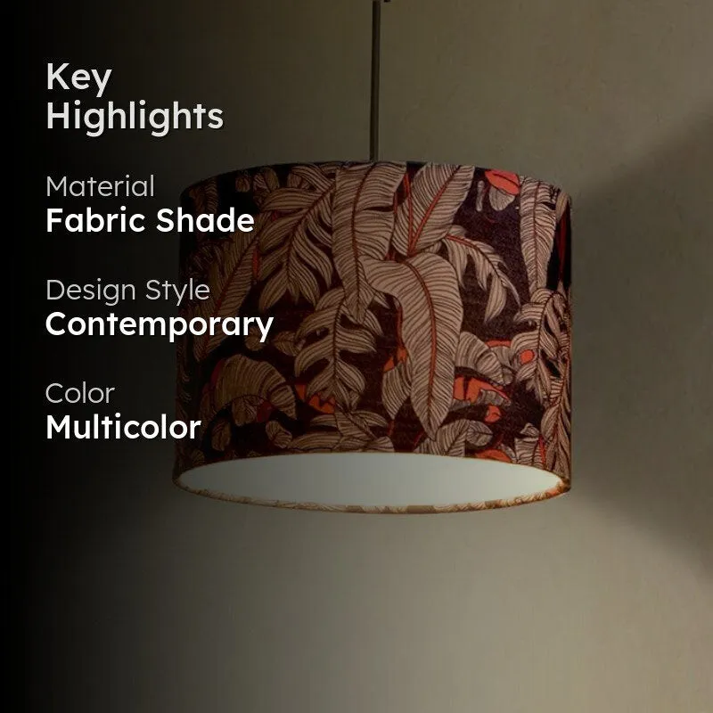 Tropical Trance Fabric Ceiling Lamp media 2