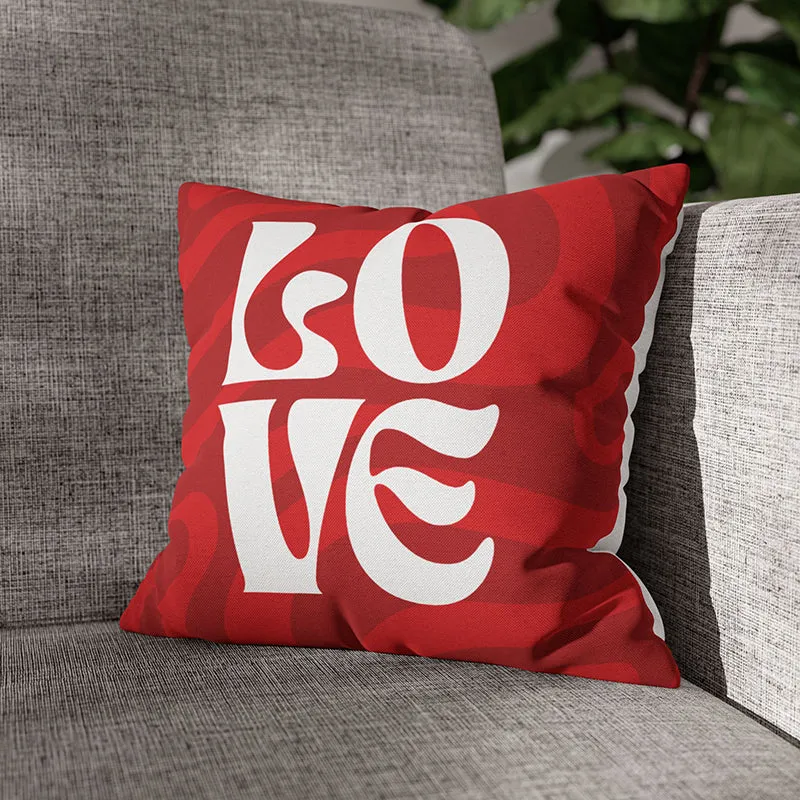 Lush "Love" Printed Velvet Cushion Cover media 3