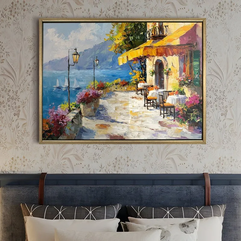 Harborfront Canvas Wall Painting With Frame media 5