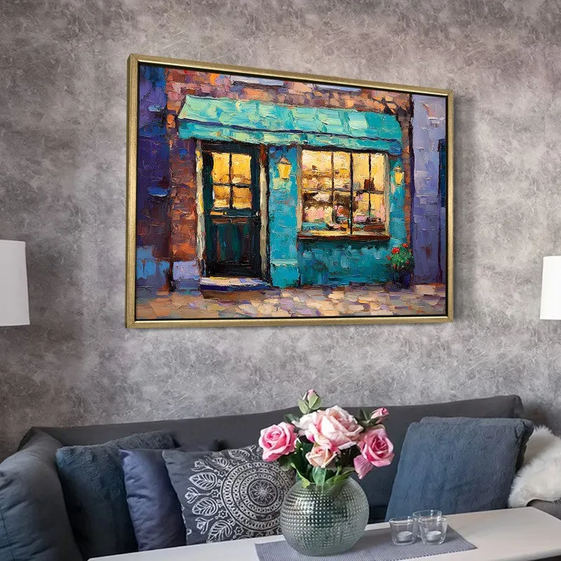 Scarlet Doorway Canvas Wall Painting With Frame media 6