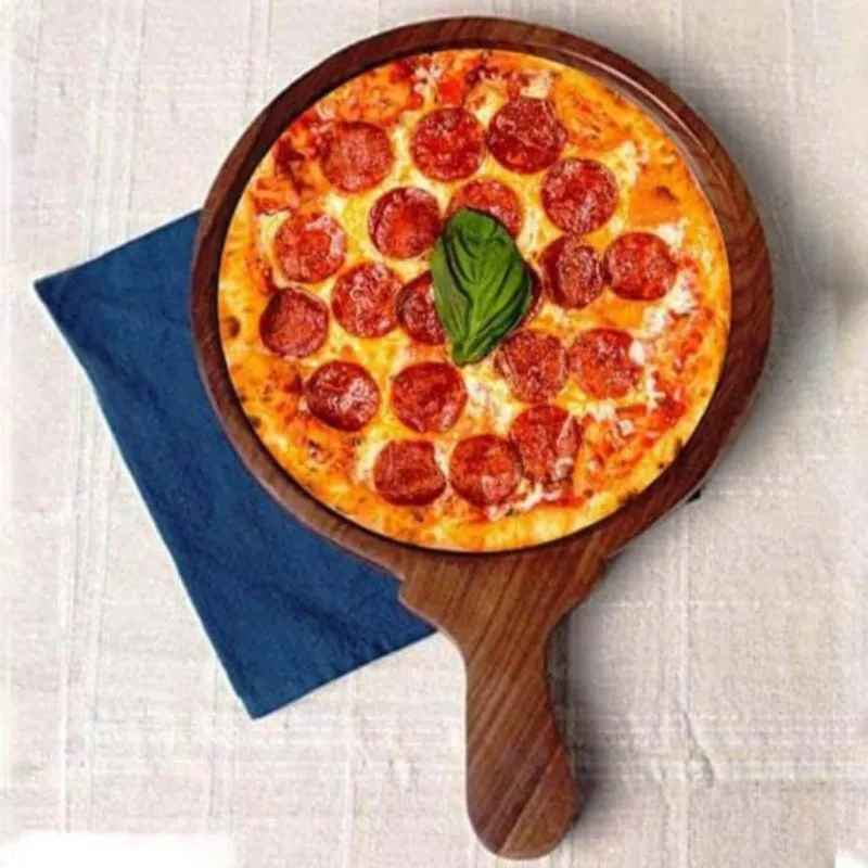 Natura Pizza Wood Serving Platter media 1