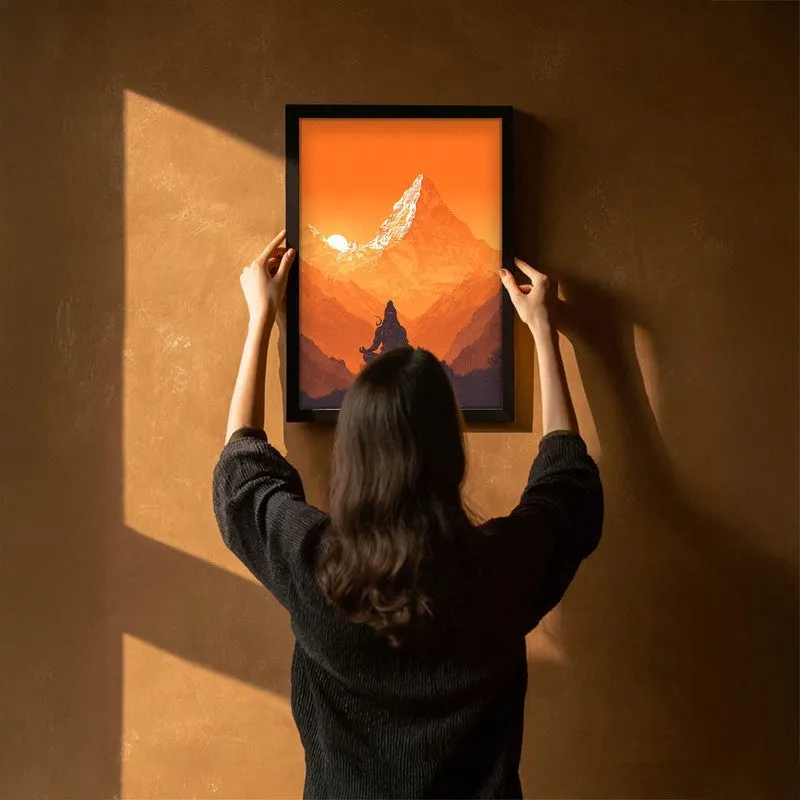 Mahadev Meditating Blissful Archival Paper Wall art media 6