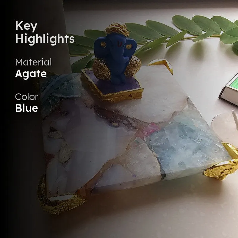 Athviya Cobalt Ganesha Agate Gift Box media 2