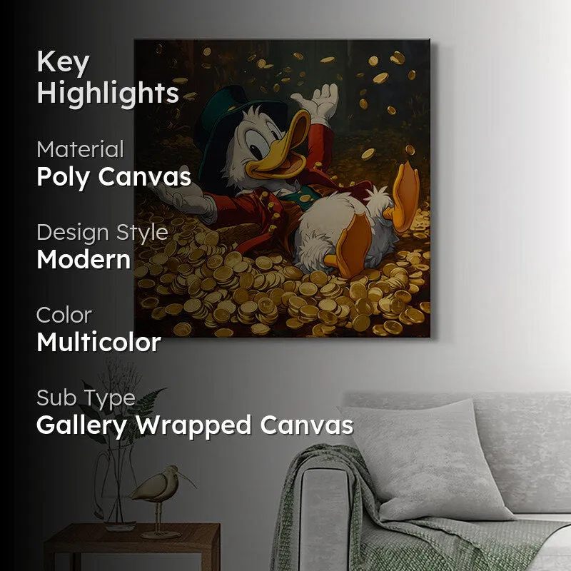 Scrooge McDuck Poly Canvas Wall Painting media 2