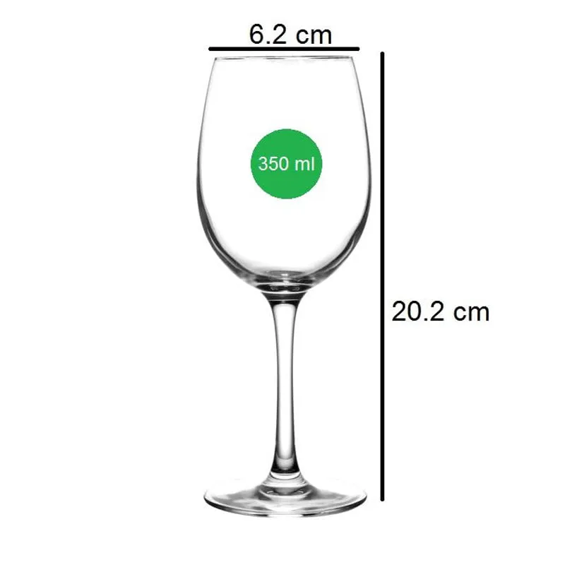 Deliz Red Wine Glasses (350 ML) - Set of Six media 5