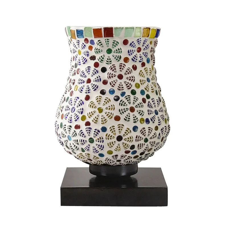 Evaila Mosaic Glass Table Lamp - Multicolor media 4