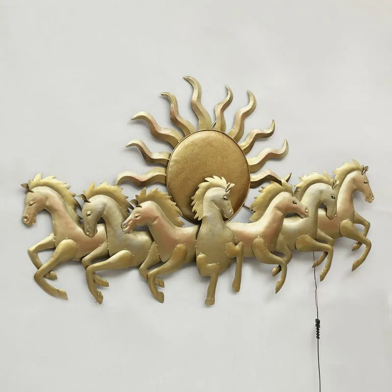 Seven Horses Sun Iron Wall Accents media 5