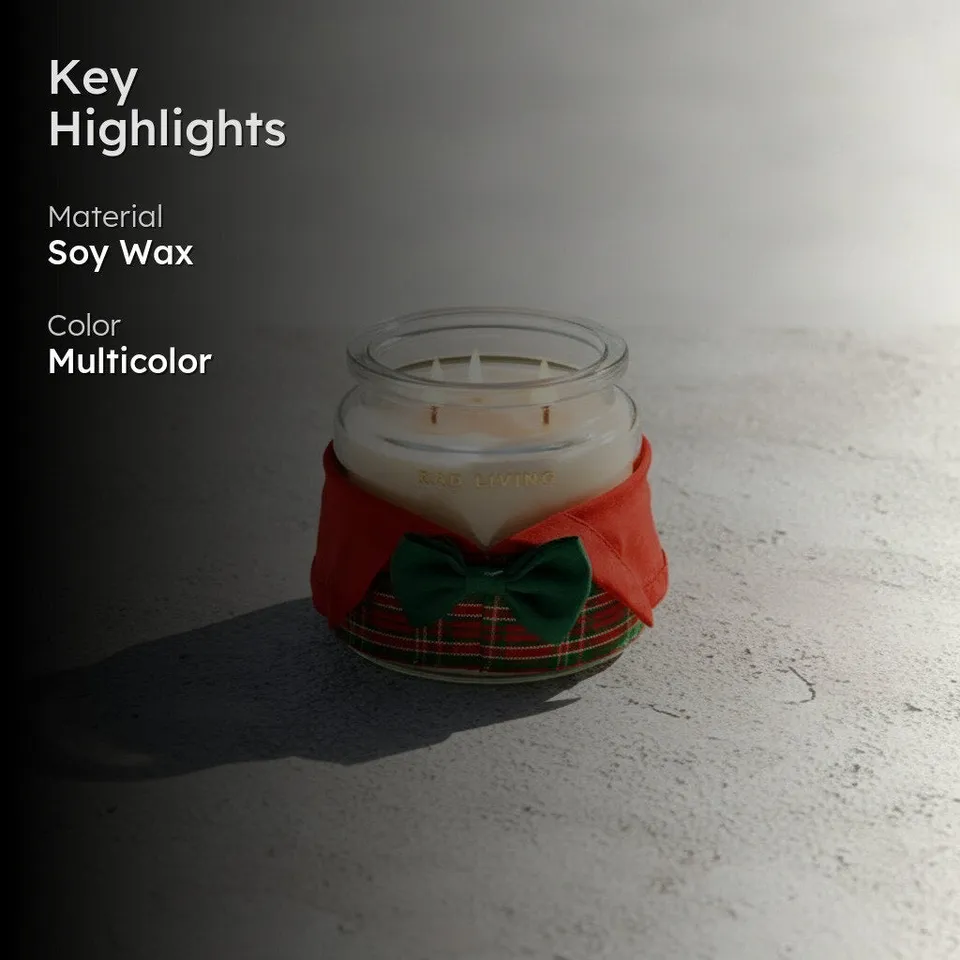 Jolly Santa - Scented Double Wick Candle Jar media 2
