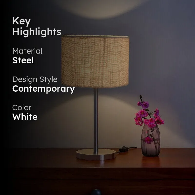 Noctra Ilya Glow Metal Table Lamp - White media 2