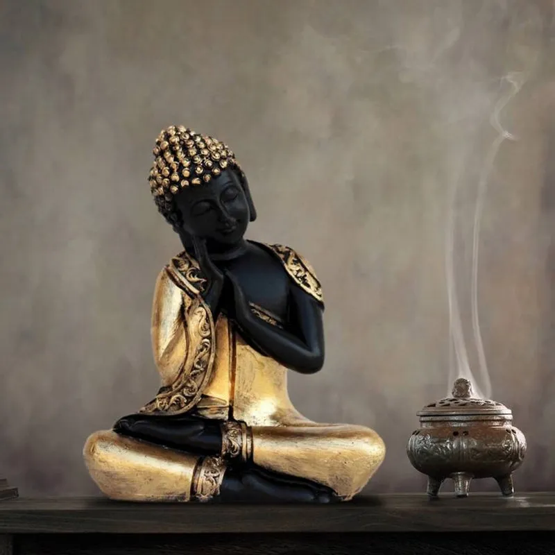 Pondering Buddha Showpiece media 1