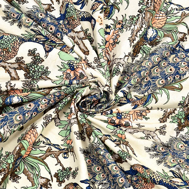 Vibrant Mor Floral Cotton Bedsheet (Green & Yellow) - 160 TC media 5