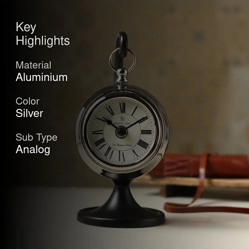 TimeLuxe Table Clock - Silver media 2