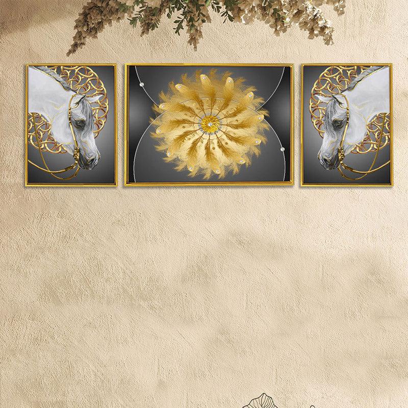 Frin Golden Wall Art - Set Of Three