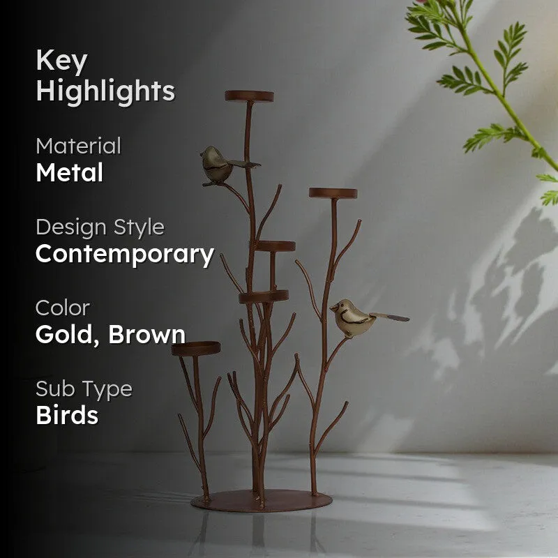 Twilight Branch Metal Showpiece - Brown media 2