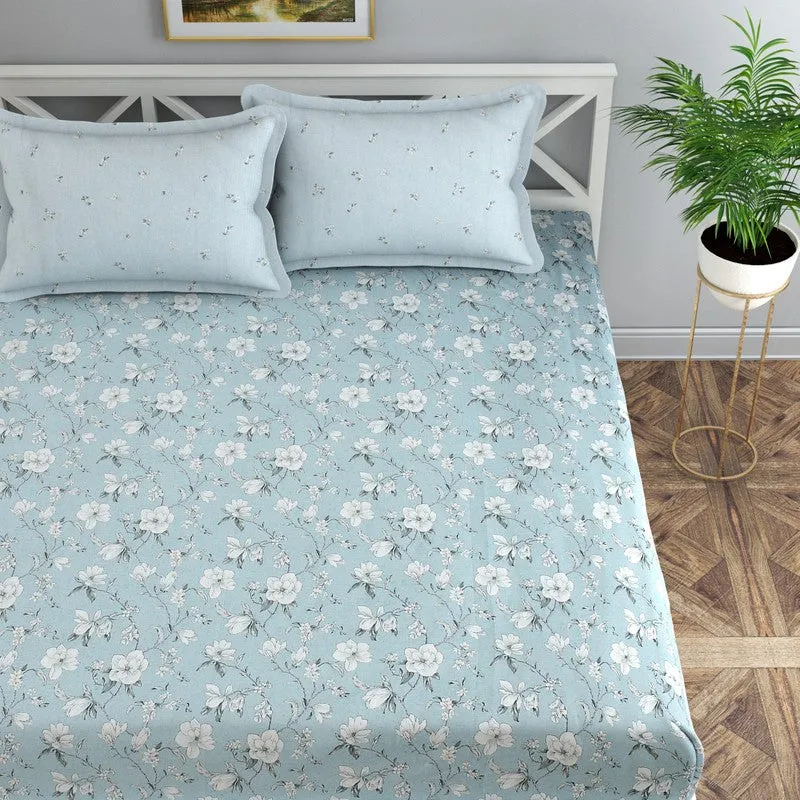 Petal Dream Cotton Bedsheet - 180 TC media 3