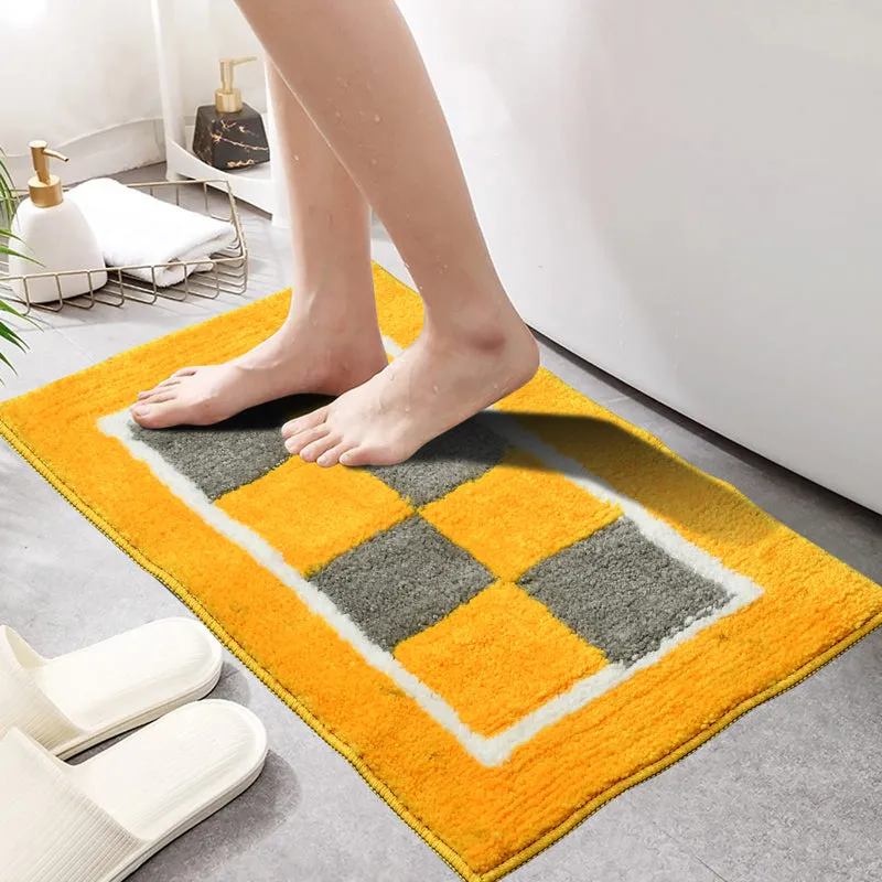 Zerix Cotton Bath Mat - Yellow media 3