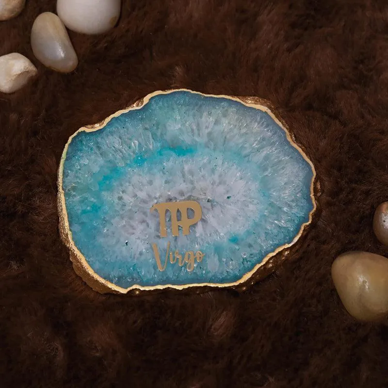 Virgo Agate Coaster - Turquoise media 3