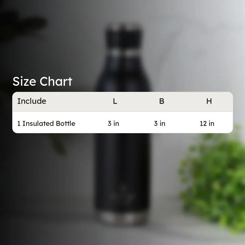 Pristine Sip Hot & Cold Thermos Water Bottle (Black) - 750 mL media 6