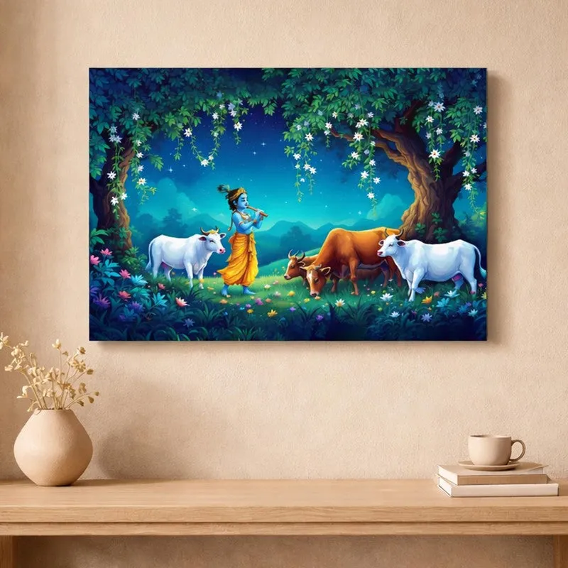 Kanha Blues Canvas Wall Art media 3