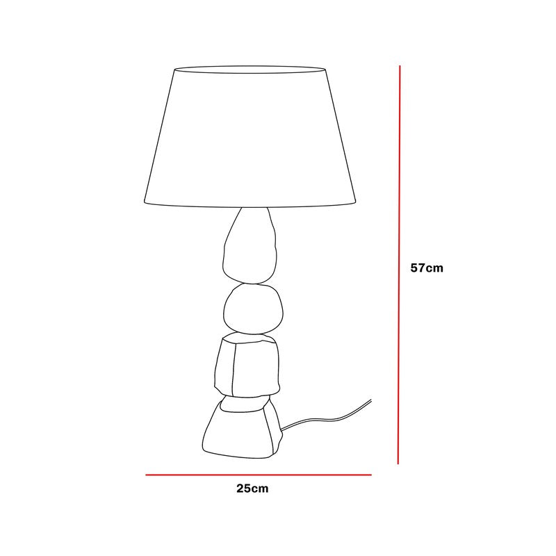 Fig Living Terra Stones Table Lamp - White media 11