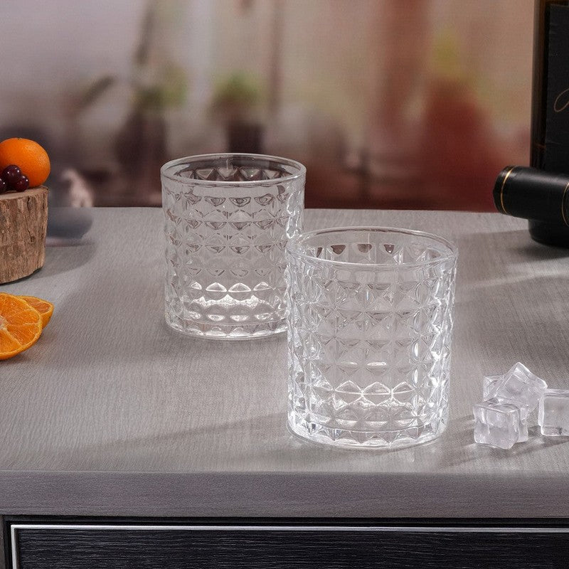 Cavra Clear Whiskey Glasses (330 mL Each) - Set Of Two media 3