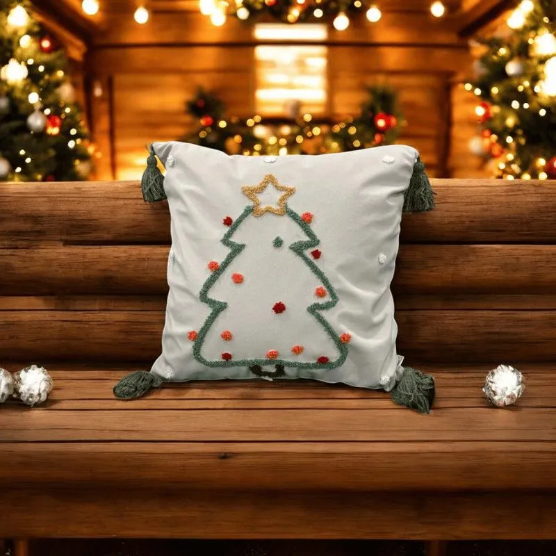 Sassy Spruce Velvet Christmas Cushion Cover media 5