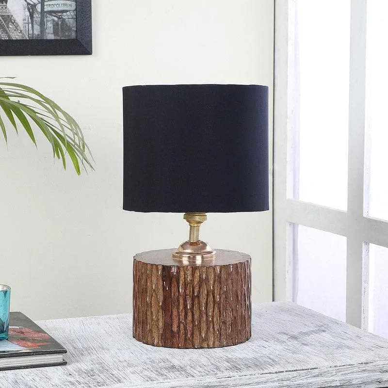 Blace Dori Fabric Table Lamp - Black,Brown media 3