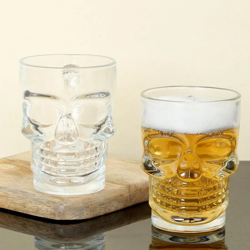 Goldwy Skull Whiskey Glasses (500 mL) - Set Of Two media 1
