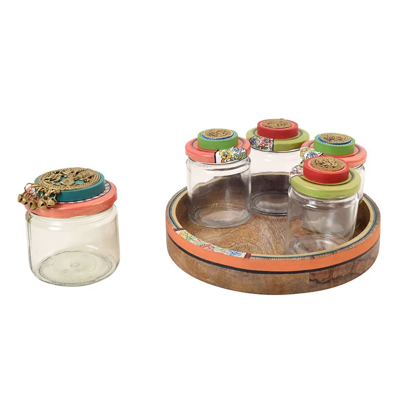 Dharohar Jar Set With Tray - Six Piece Set media 4