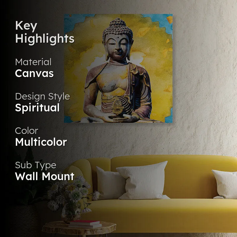Painted Gautama Canvas Wall Art media 2